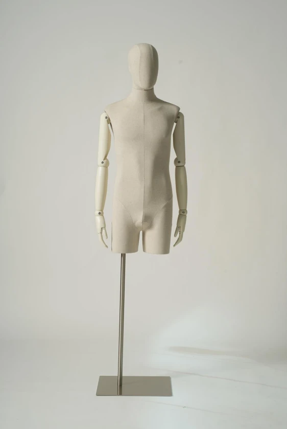 Male Half Body Mannequin with Head